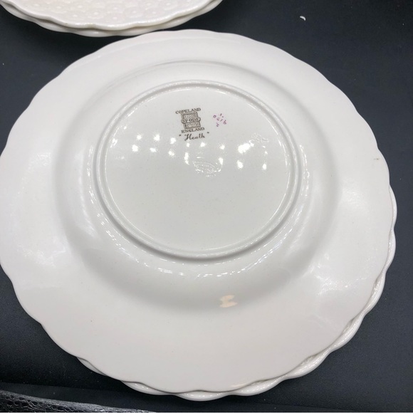 4 Spode Copeland Plates 9.25” Provincial Flowers Heath Campanula Petunia etc EXC - Picture 10 of 10